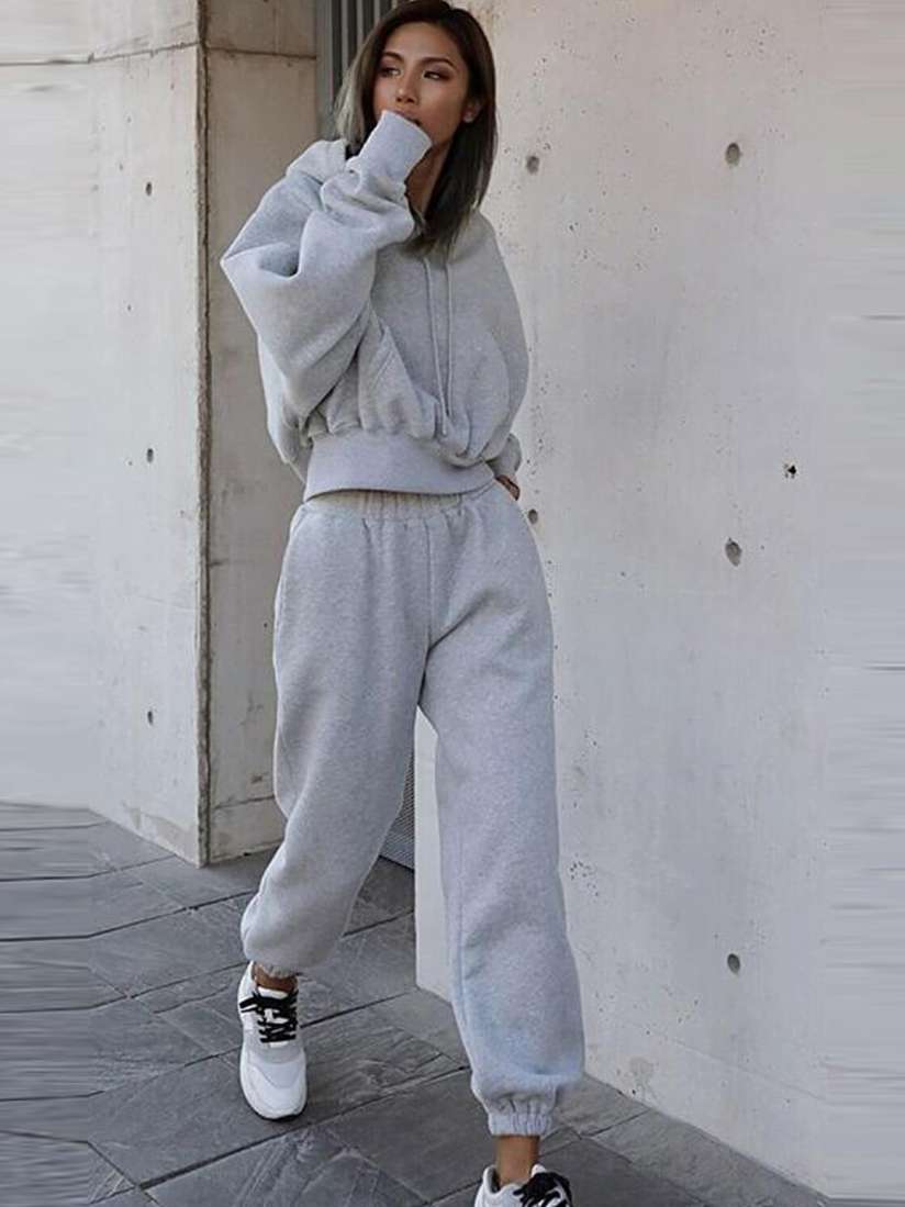 Buy LULU SKY Hooded Loose Fit Tracksuit Tracksuits for Women 25521024 Myntra