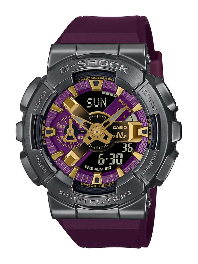 Buy CASIO Men G Shock G Steel GM 110CL 6ADR Gray Ana Digi Dial Purple Resin Band G1435 Watches for Men 25522202 Myntra