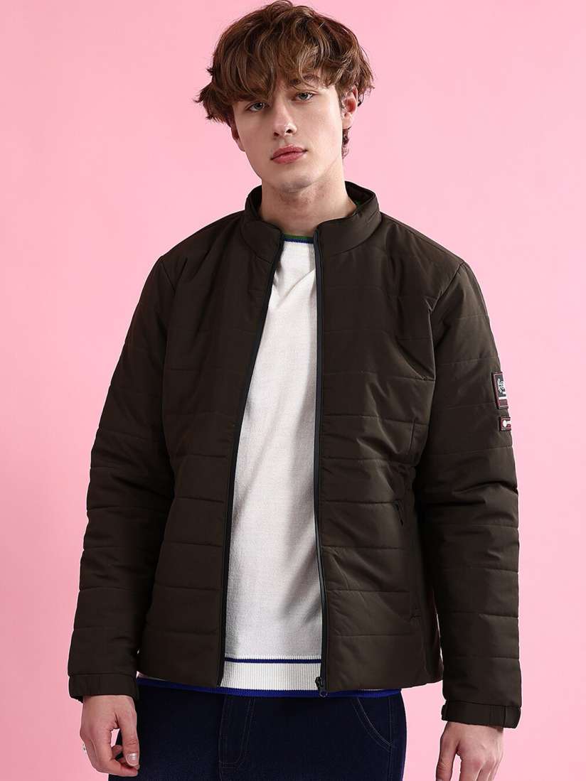 Buy The Indian Garage Co Mandarin Collar Puffer Jacket Jackets for Men 25522872 Myntra