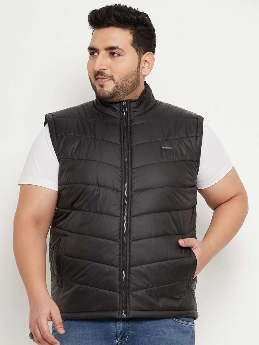 Buy BETTER THINK Plus Size Mock Collar Lightweight Padded Jacket Jackets for Men 25524756 Myntra