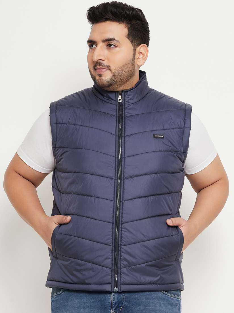 Buy BETTER THINK Plus Size Mock Collar Lightweight Padded Jacket Jackets for Men 25524770 Myntra