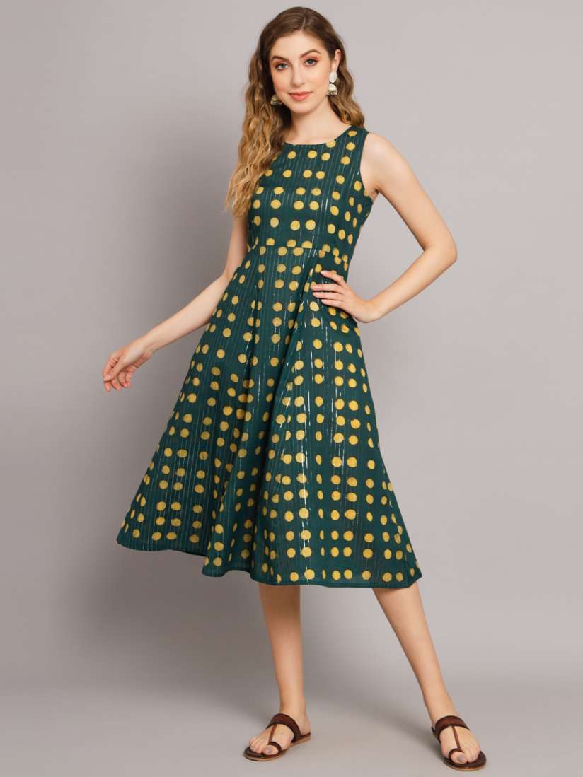 Myntra polka dot dress clearance
