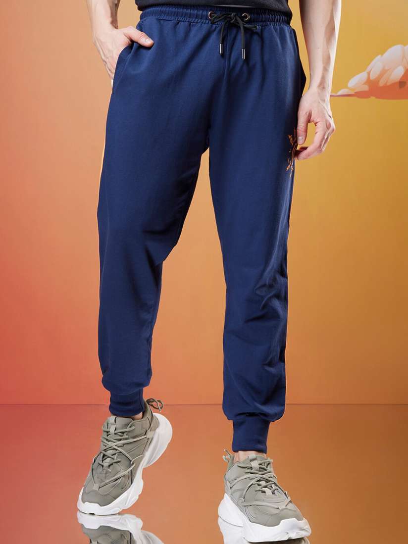 Buy Bewakoof Official Naruto Merchandise Ramen Jersey Graphic Printed Super Loose Fit Joggers Track Pants for Men 25529734 Myntra