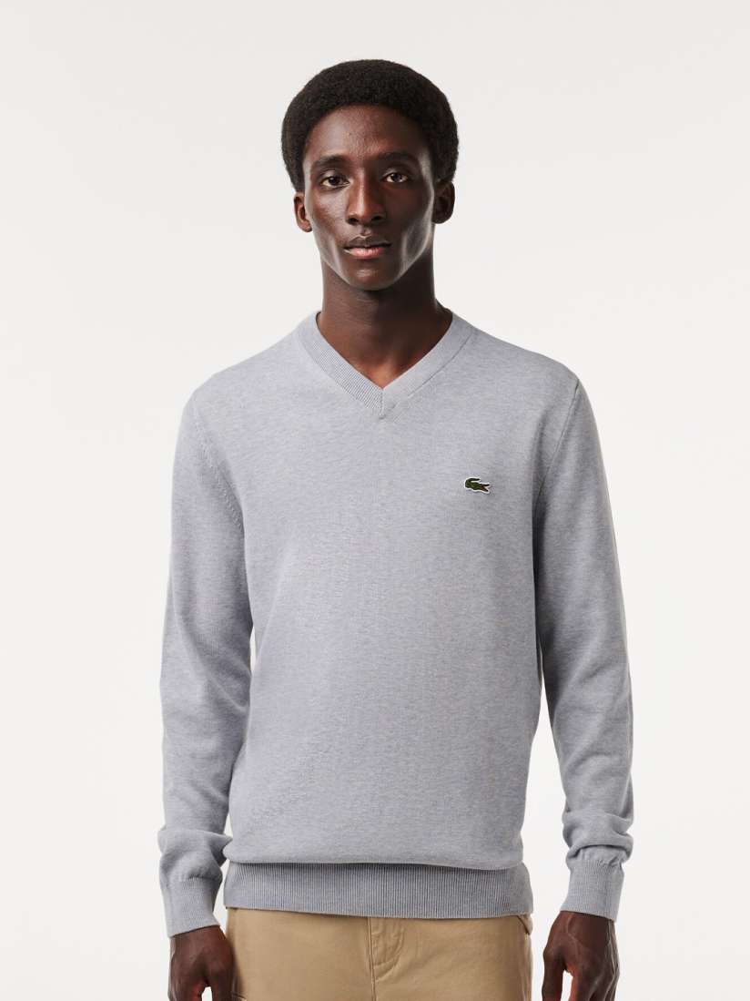 Buy Lacoste V Neck Cotton Pullover Sweater Sweaters for Men 25531242 Myntra