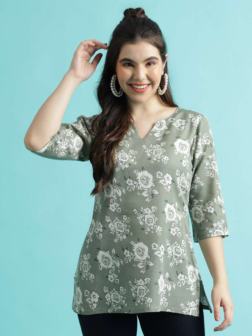 Buy J Turritopsis Floral Printed Straight Kurti Kurtis for Women 25535252 Myntra
