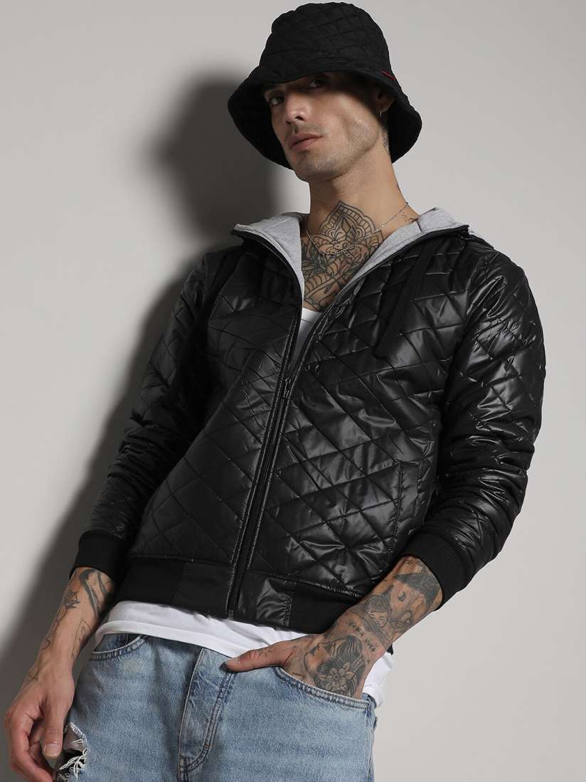 Buy Campus Sutra Windcheater Hooded Bomber Jacket Jackets for Men 25549982 Myntra