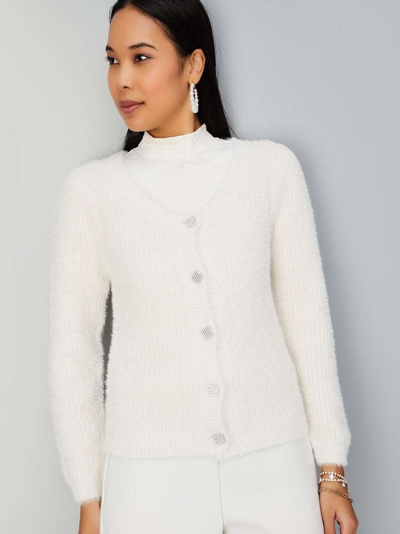max Cable Knit Cardigan Sweater