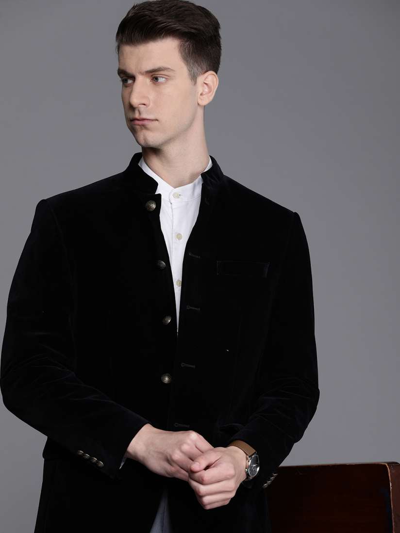 Louis philippe velvet blazers hotsell