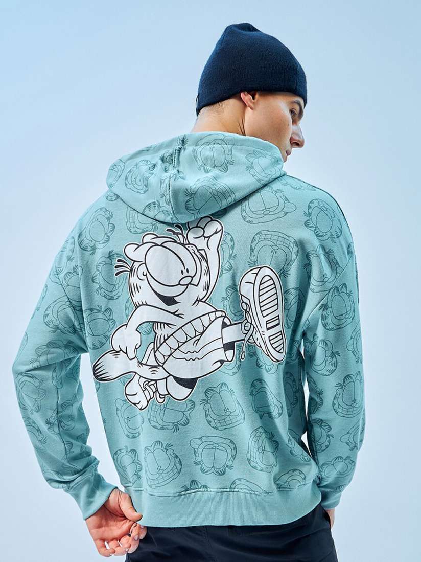 Buy Bewakoof Official Garfield Merchandise Garfield Chase Graphic Printed Oversized Hoodies Sweatshirts for Men 25555048 Myntra