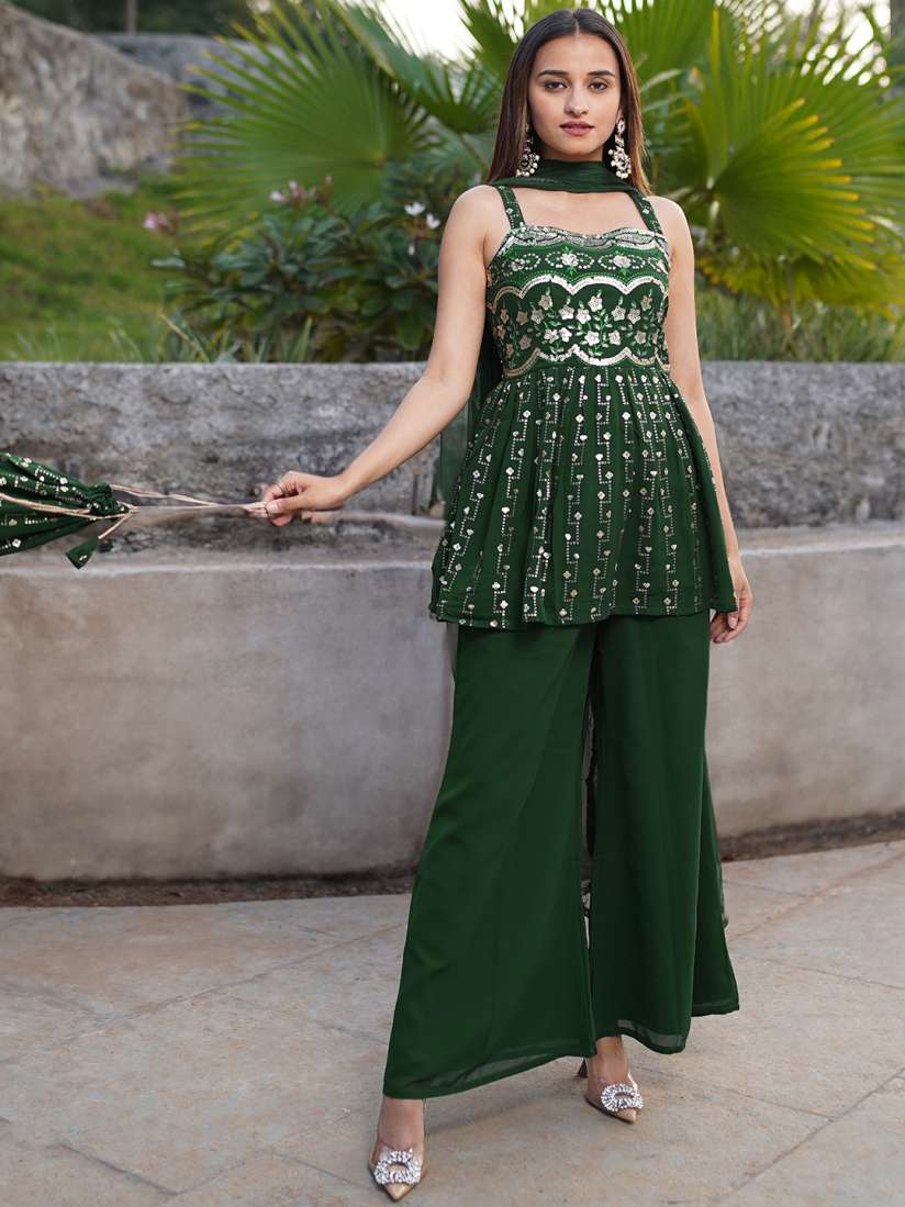Myntra green kurti outlet