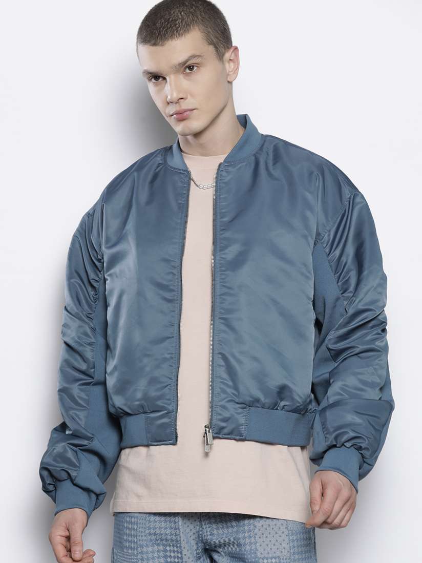 Buy boohooMAN Boxy Bomber Jacket Jackets for Men 25562472 Myntra