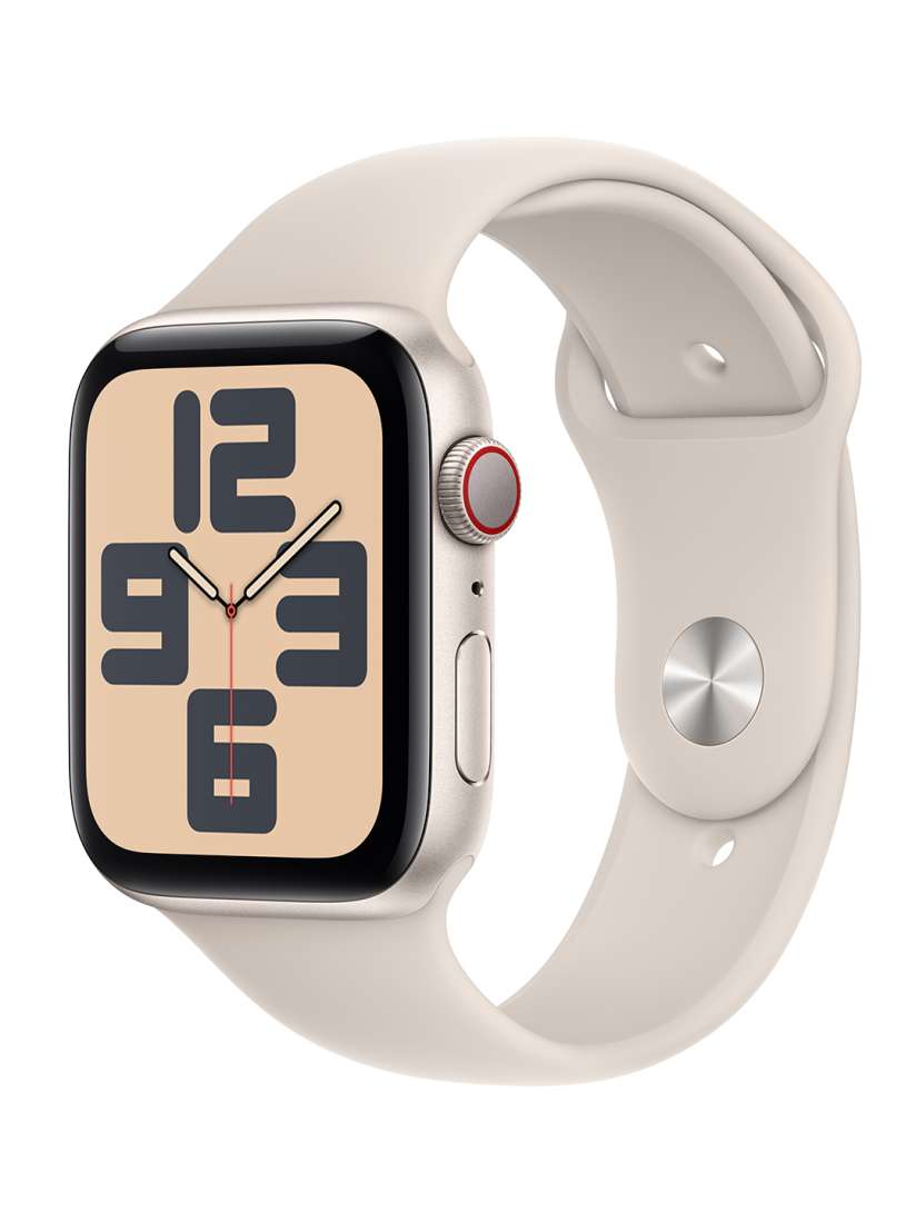 Buy Apple Watch SE 2nd Gen GPS Cellular 44mm Aluminium Sports Band Smart Watches for Unisex 25565086 Myntra