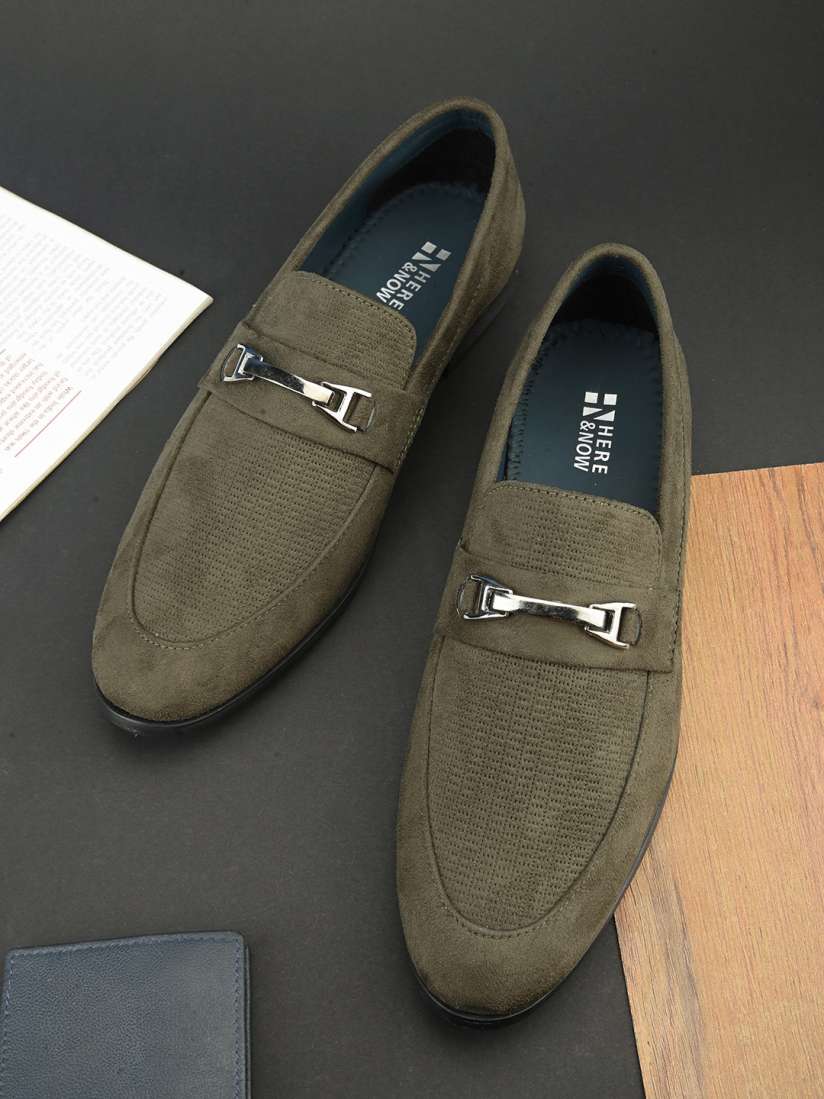 Olive green formal shoes online