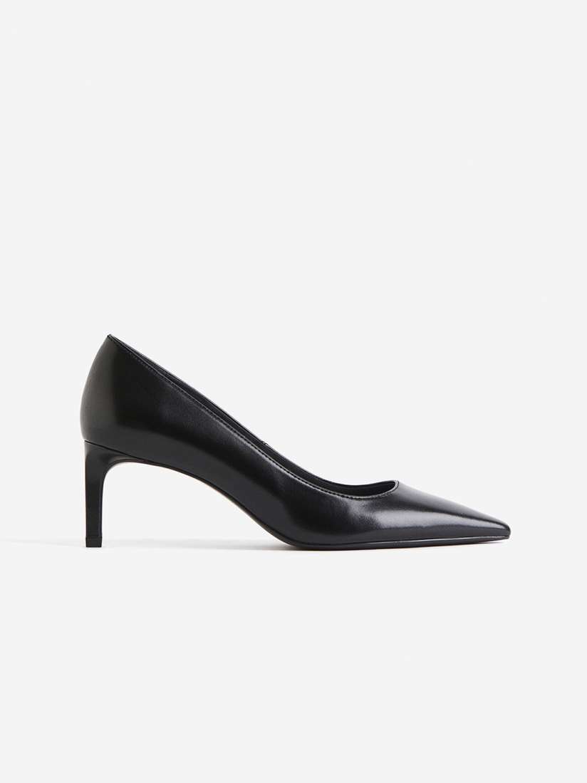 Myntra black heels cheap