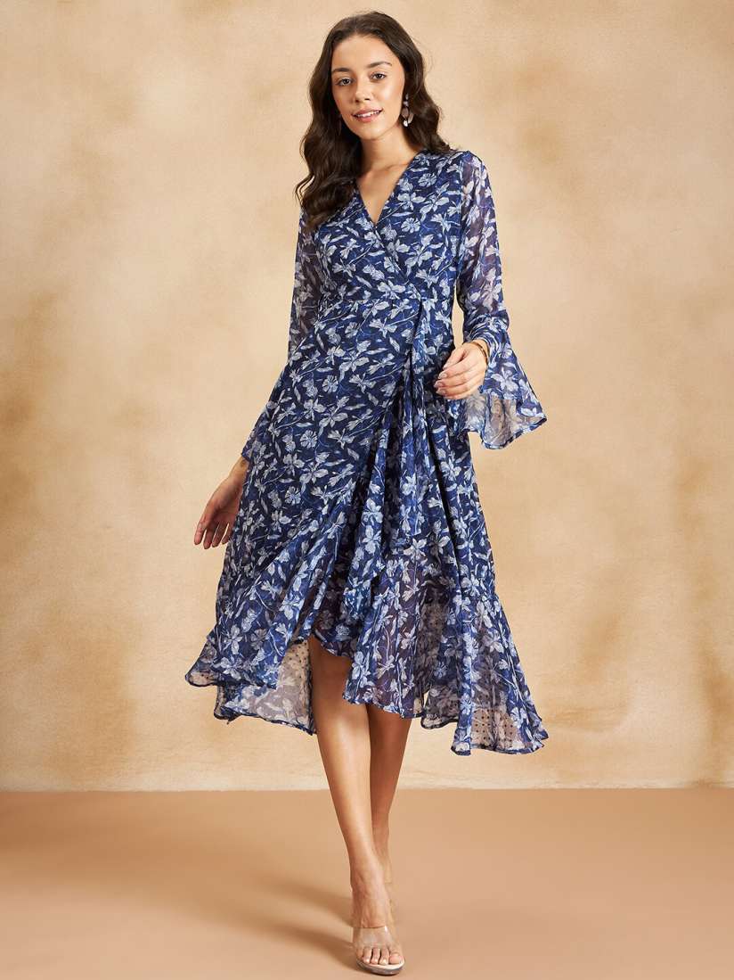 Wrap dress myntra online