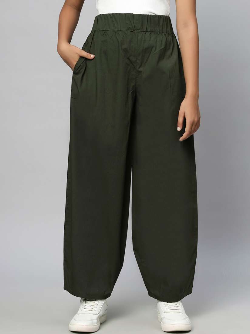 Ladies loose cotton trousers hot sale
