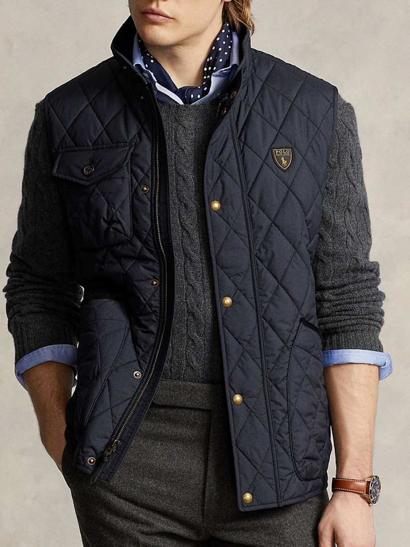 Polo quilted jacket mens clearance