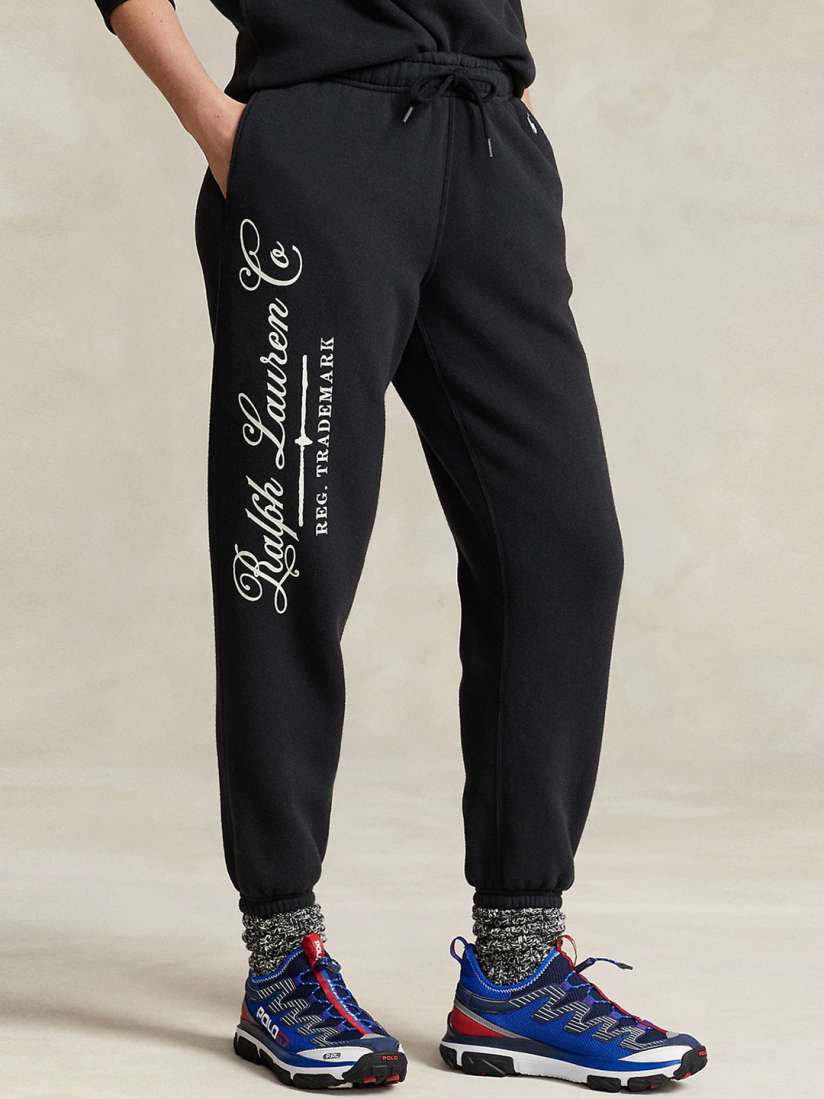 Buy Polo Ralph Lauren Typography Printed Slim Fit Joggers Trousers for Women 25592724 Myntra
