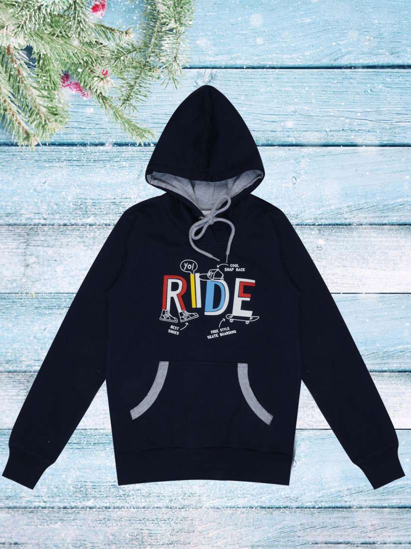 Buy dongli Boys Typography Printed Hooded Pullover Sweatshirt Sweatshirts for Boys 25594794 Myntra
