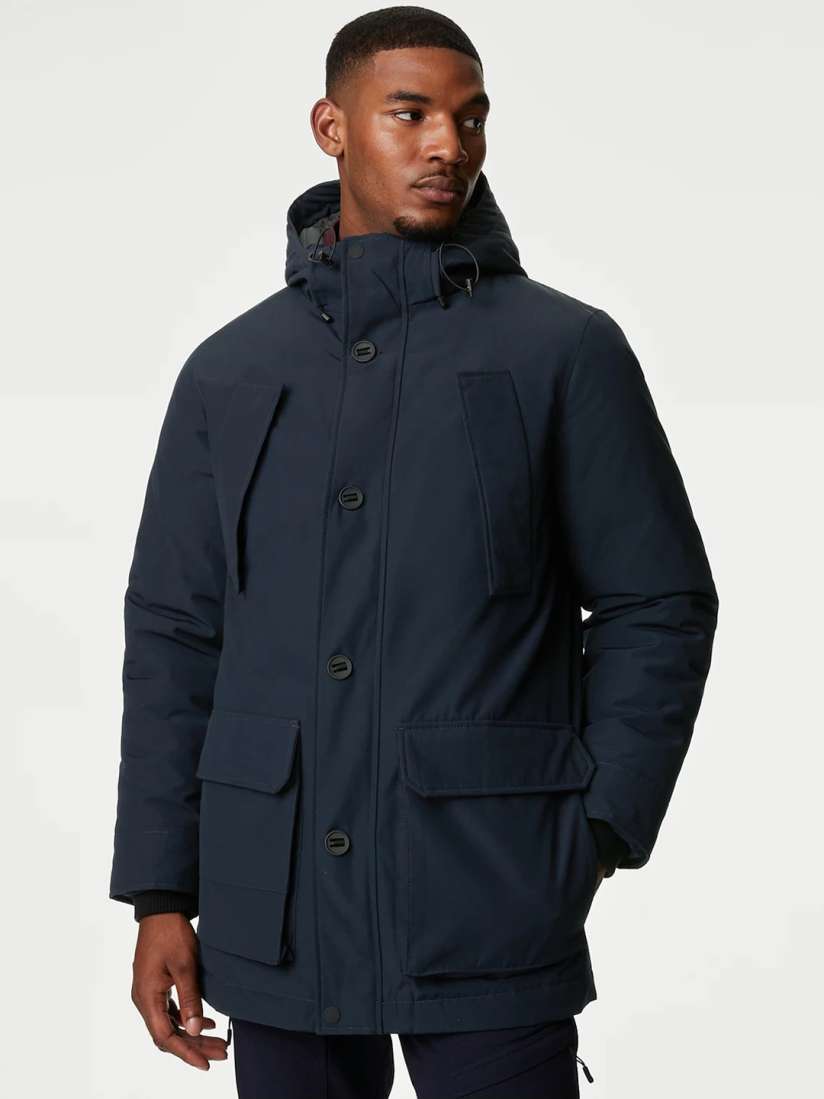 Mens longline puffer jacket clearance