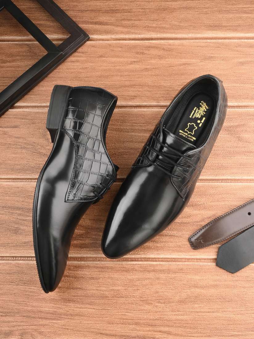 Buy Hitz Men Textured Leather Formal Derbys Formal Shoes for Men 25599216 Myntra