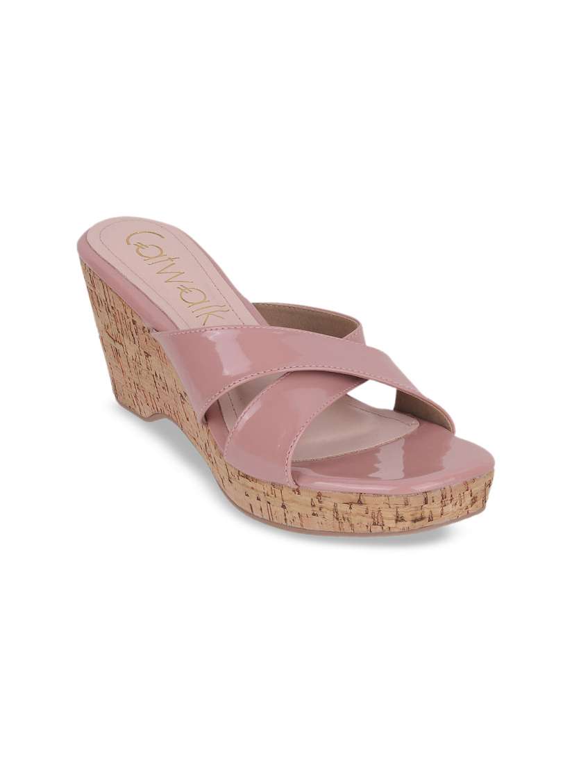 Buy Catwalk Cross Strap Open Toe Wedges Heels for Women 25603422 Myntra