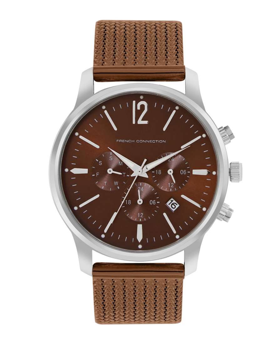 Buy French Connection Men Textured Dial Bracelet Style Straps Analogue Watch FCN00056E Watches for Men 25607798 Myntra