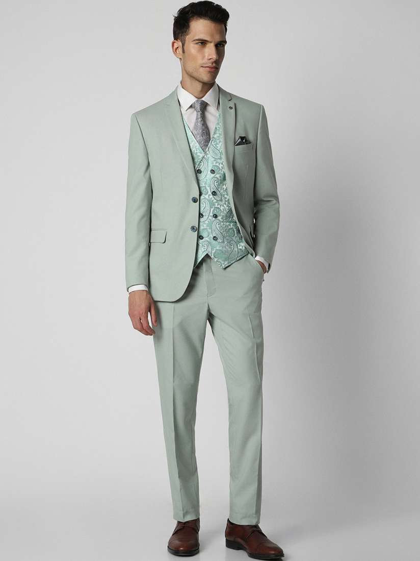 Van heusen green blazer cheap