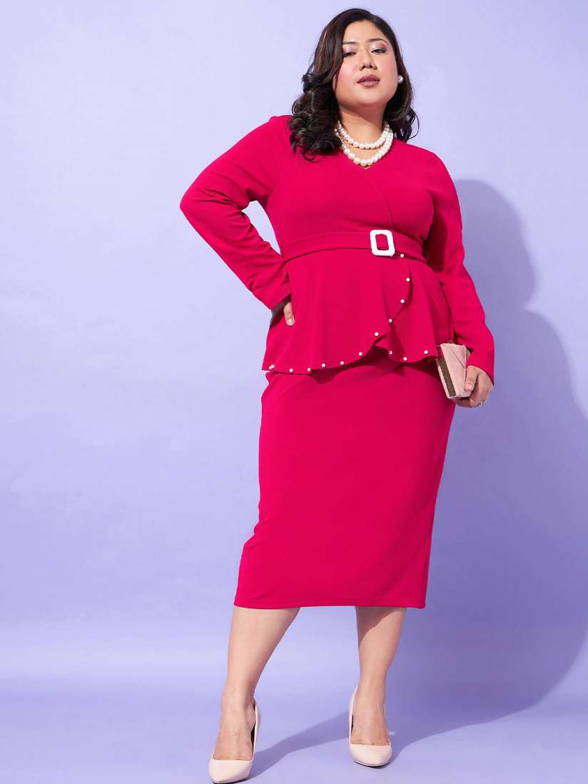 Peplum dress myntra hotsell