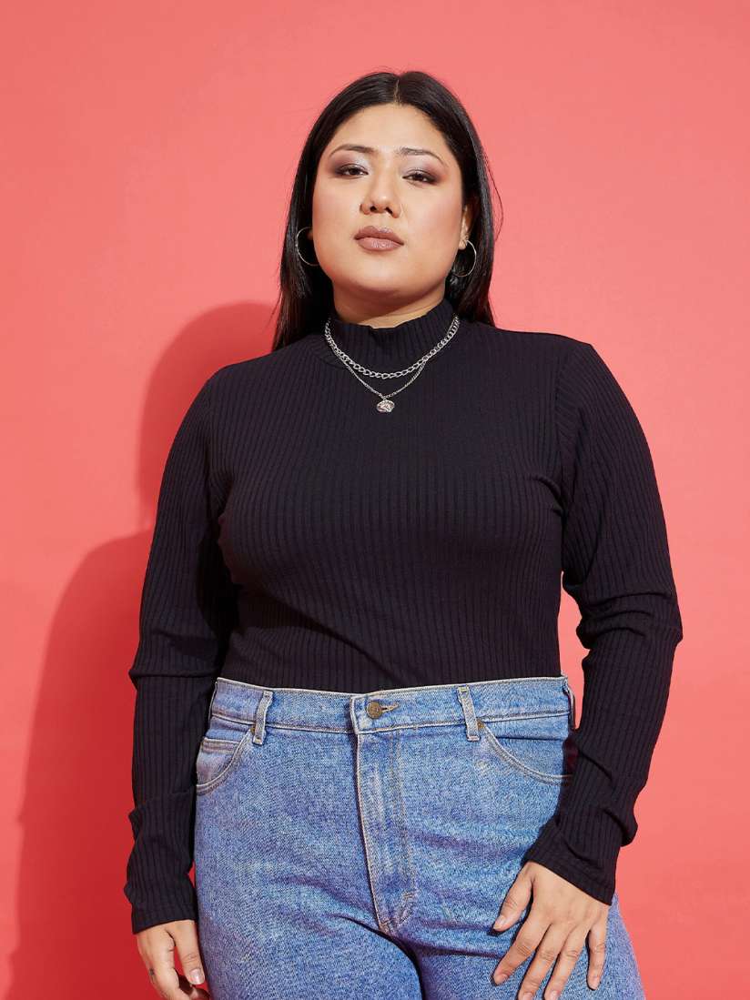 Plus size high neck top new arrivals
