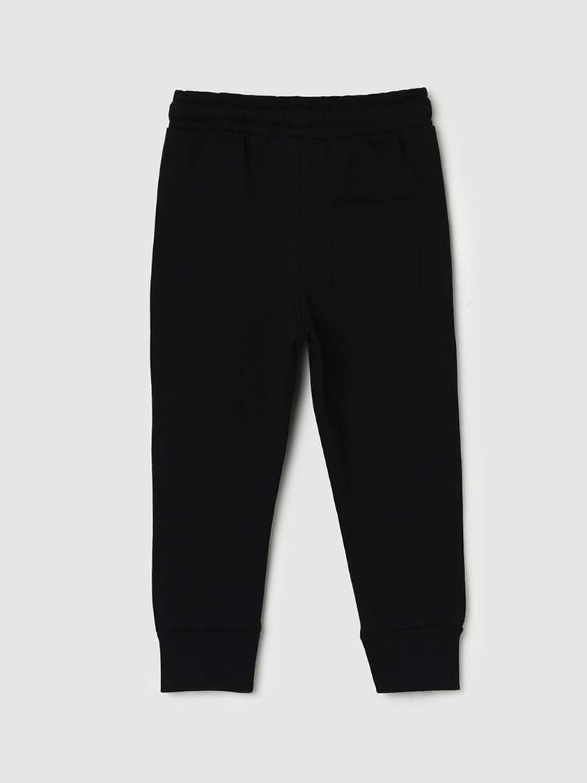 Boys plain black joggers hotsell