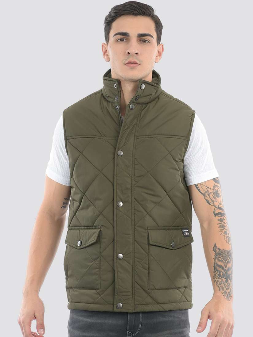 London fog quilted jacket mens top