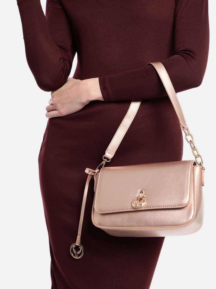Buy Allen Solly Logo Detail Shoulder Bag Handbags for Women 25623552 Myntra