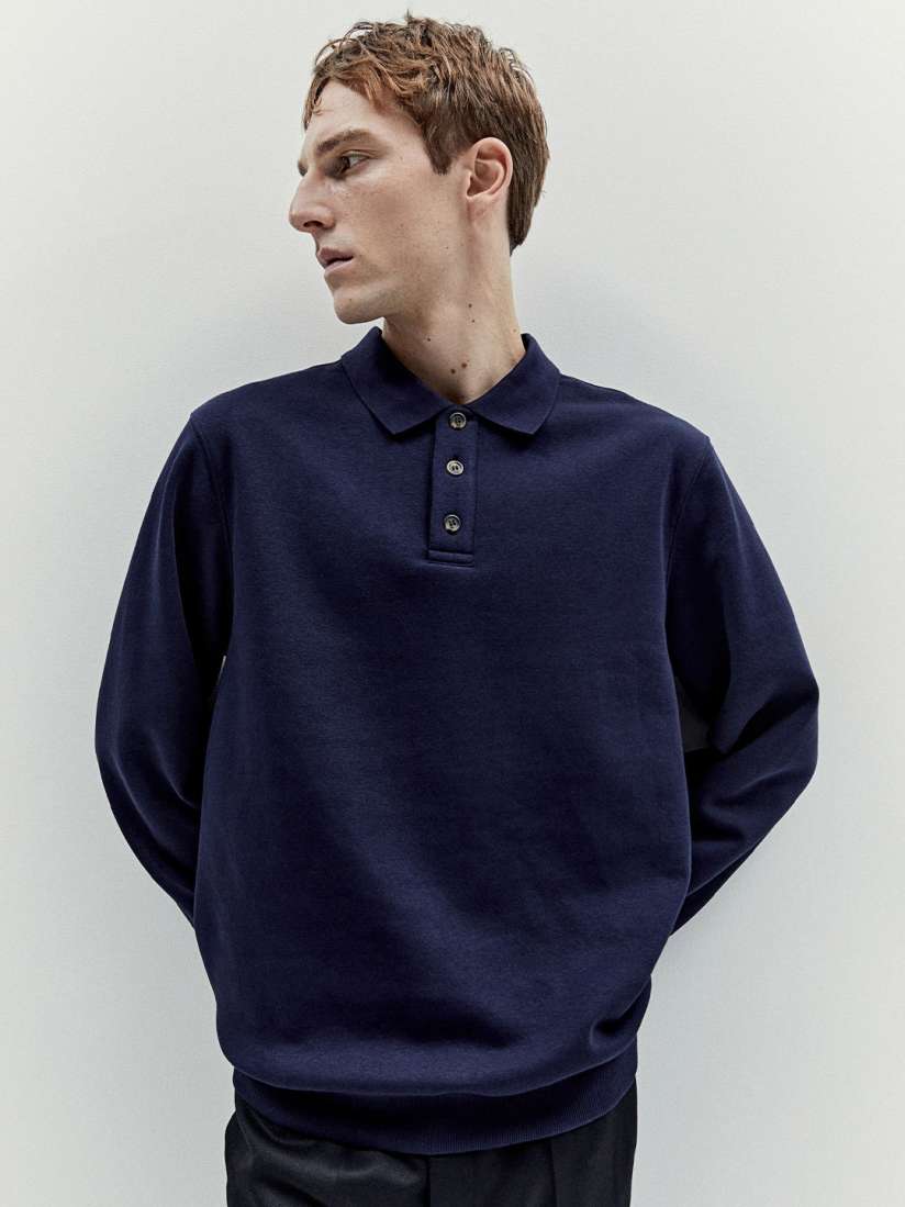 Buy H M Shirt Collar Polo Shirt Sweatshirts for Men 25633324 Myntra