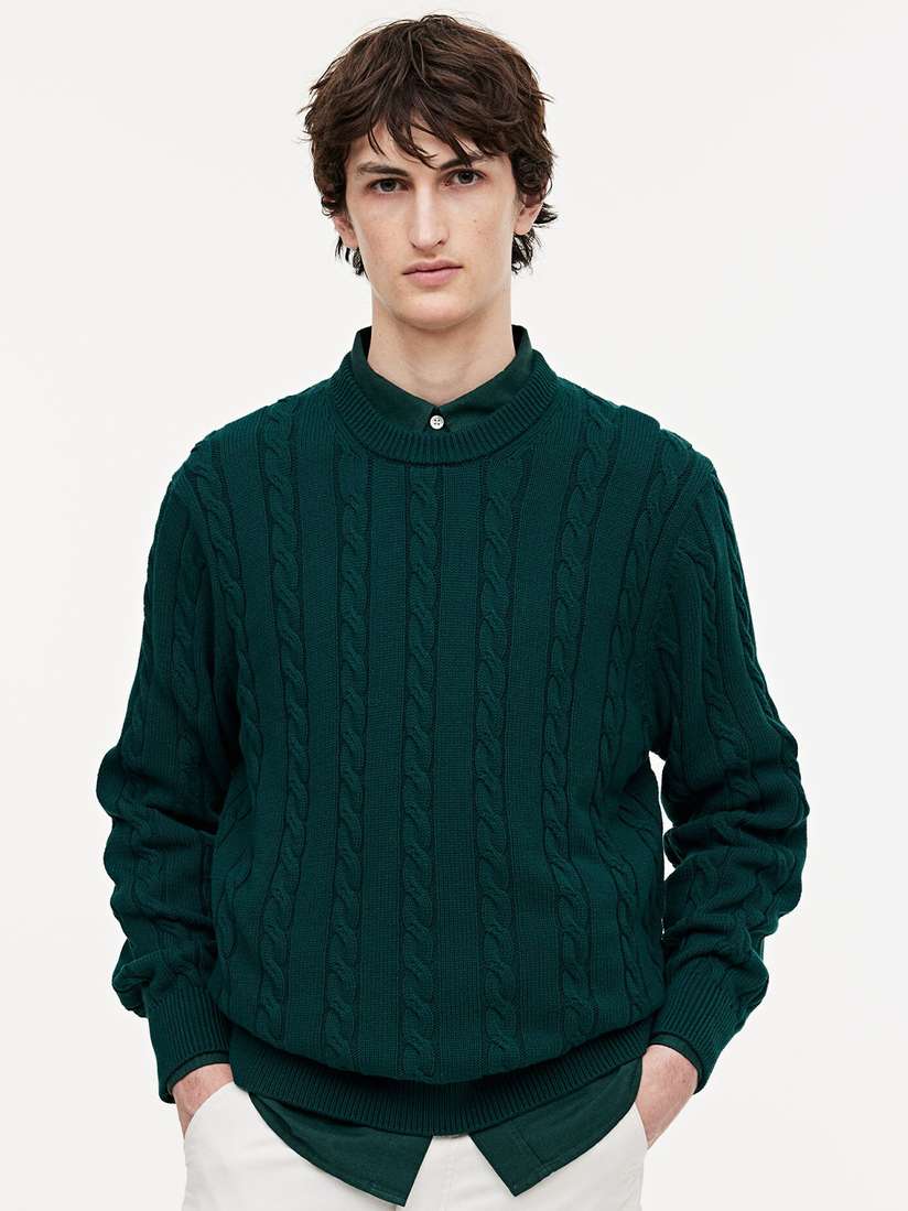 Cable Knit Sweater Guy Sweaters H&m Buy H&M Pure Cotton