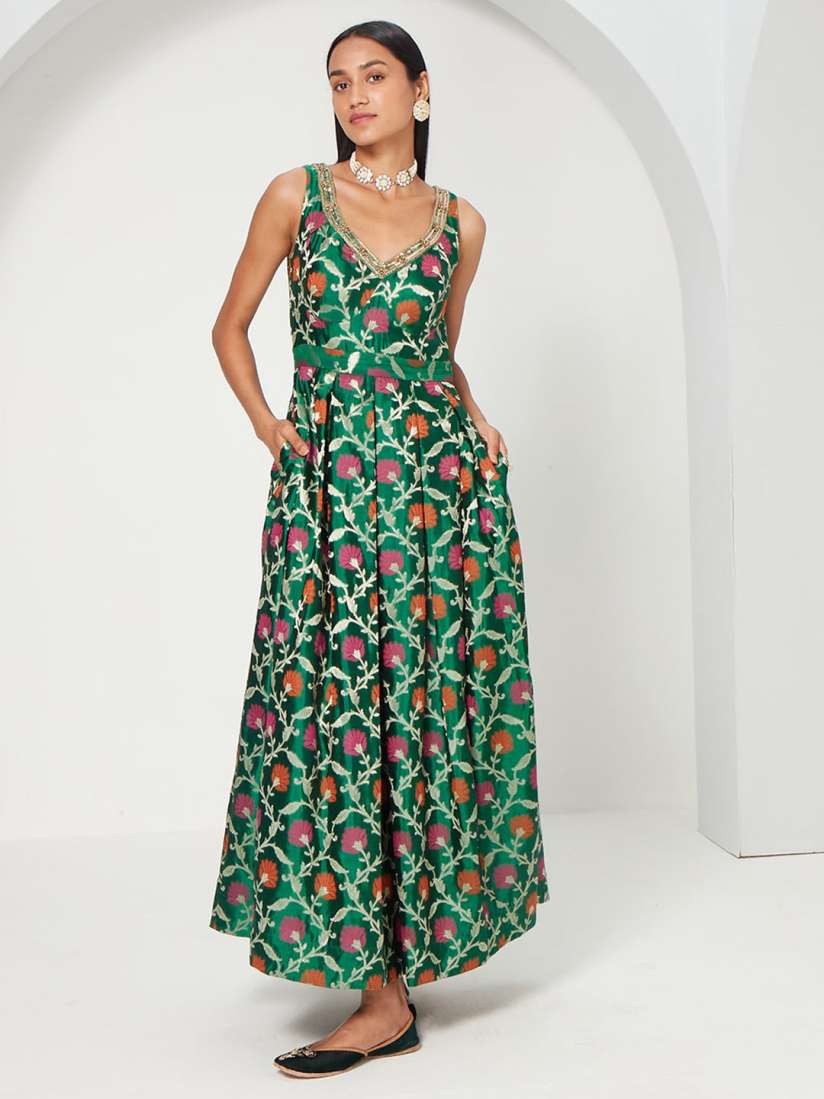 Brocade ethnic dresses new arrivals