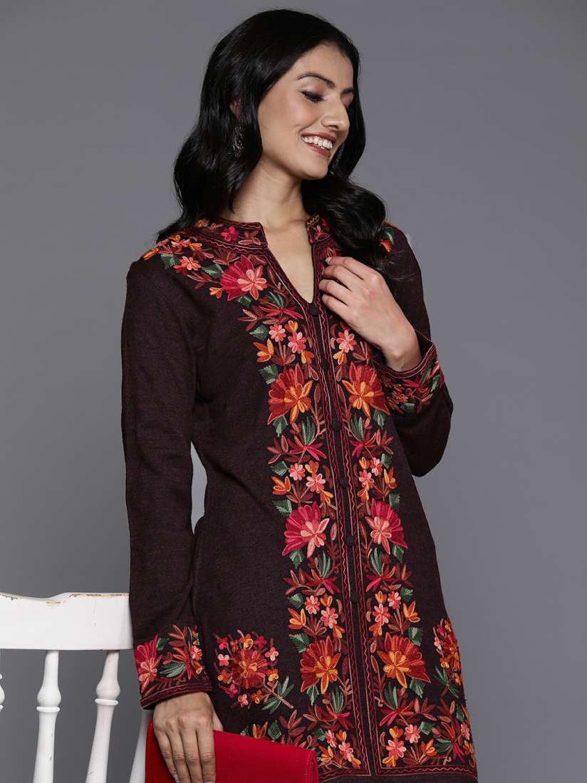 Myntra ladies woolen kurtis best sale