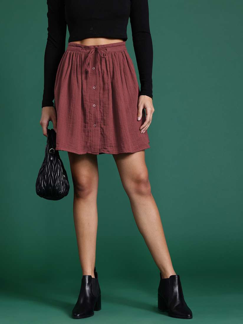 Buy DressBerry A Line Pure Cotton Skirt Skirts for Women 25638472 Myntra