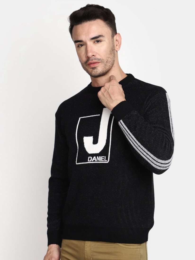 Buy V Mart Typography Printed Cotton Pullover Sweaters for Men 25638594 Myntra