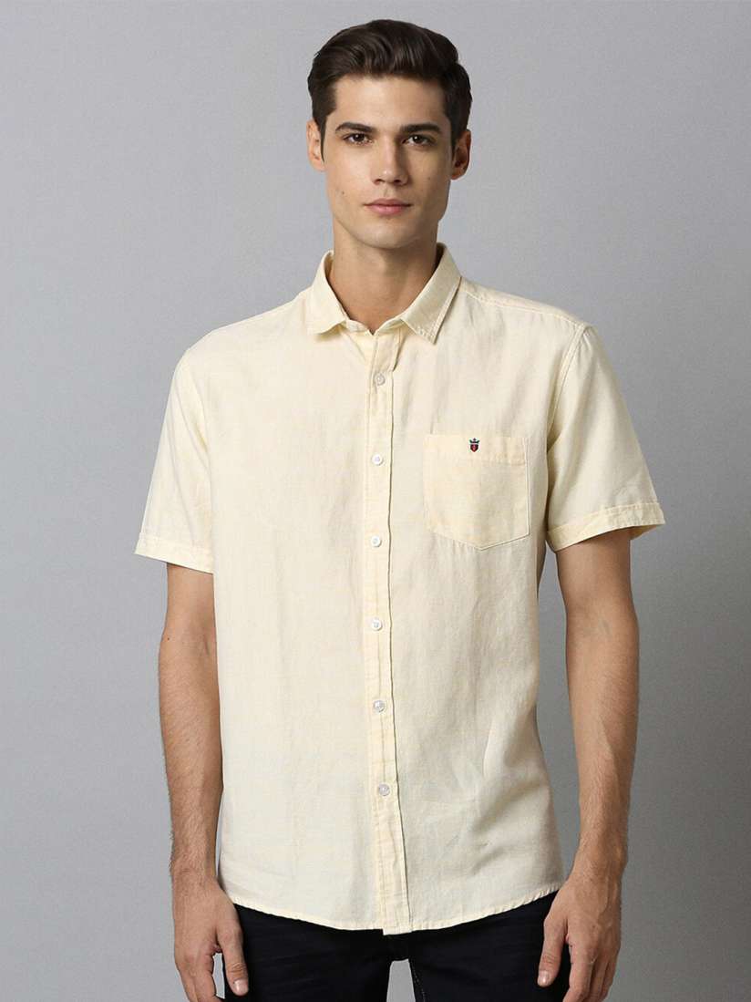 Buy Louis Philippe Jeans Slim Fit Cotton Linen Casual Shirt Shirts for Men 25640202 Myntra