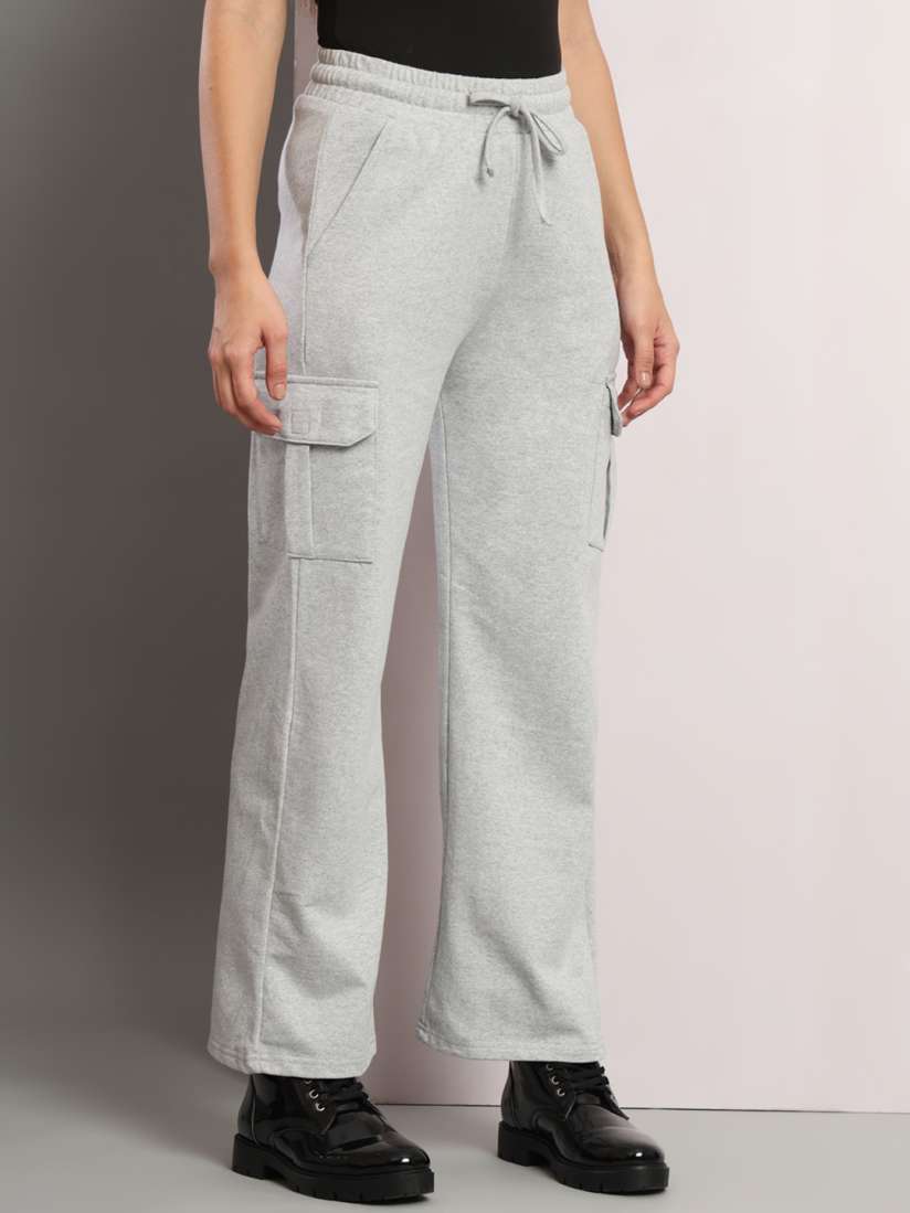 Buy Q rious Women Mid Rise Flared Cotton Lycra Track Pant Track Pants for Women 25640858 Myntra