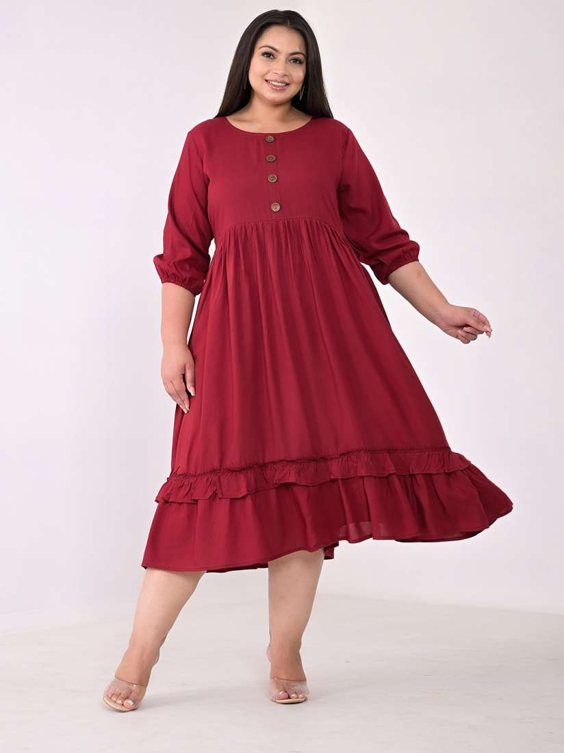 Plus size dresses myntra sales