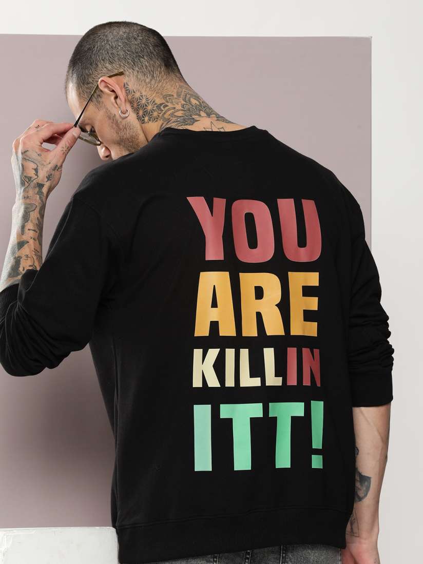 Buy Kook N Keech Men Typography Printed Sweatshirt Sweatshirts for Men 25641532 Myntra
