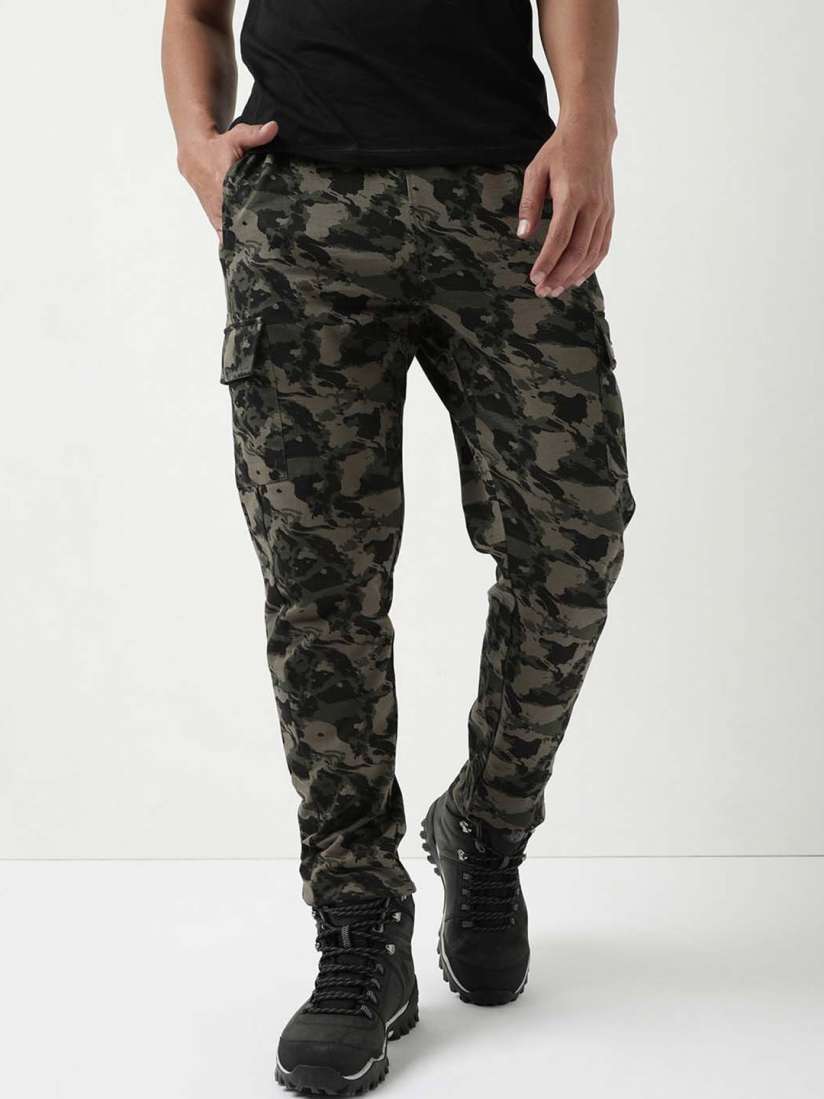 Camouflage track pants for men clearance