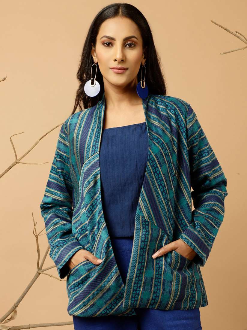 Long kurti with jacket myntra top