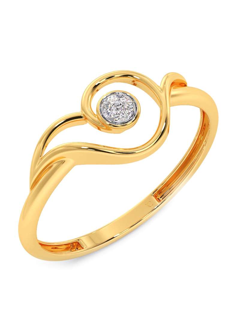 Buy CANDERE A KALYAN JEWELLERS COMPANY 18KT Gold Diamond Studded Finger Ring 1.02 gm Ring Diamond for Women 25644046 Myntra