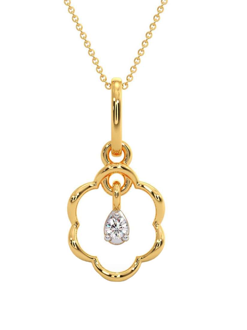Buy CANDERE A KALYAN JEWELLERS COMPANY Diamondlites 14KT Gold Diamond Pendant 0.25 g Pendant Diamond for Women 25644186 Myntra
