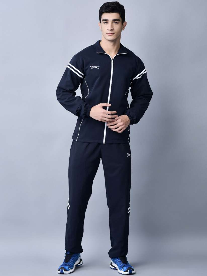 Buy Shiv Naresh Colorblocked Mock Collar Jacket Track Pant Tracksuits for Men 25644678 Myntra