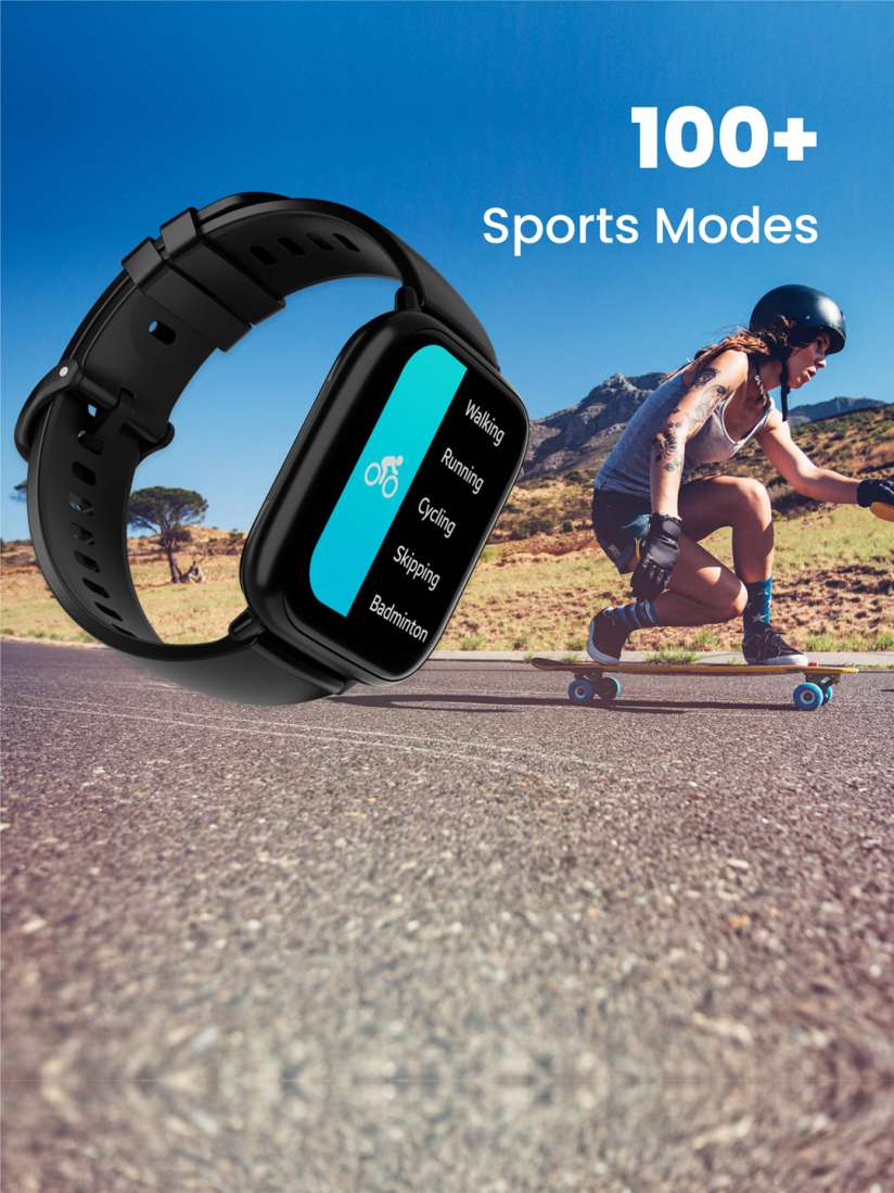 Buy HAMMER Black Fit Plus 1.85 Calling Smartwatch with Built in Games Metallic Body Smart Watches for Unisex 25644800 Myntra