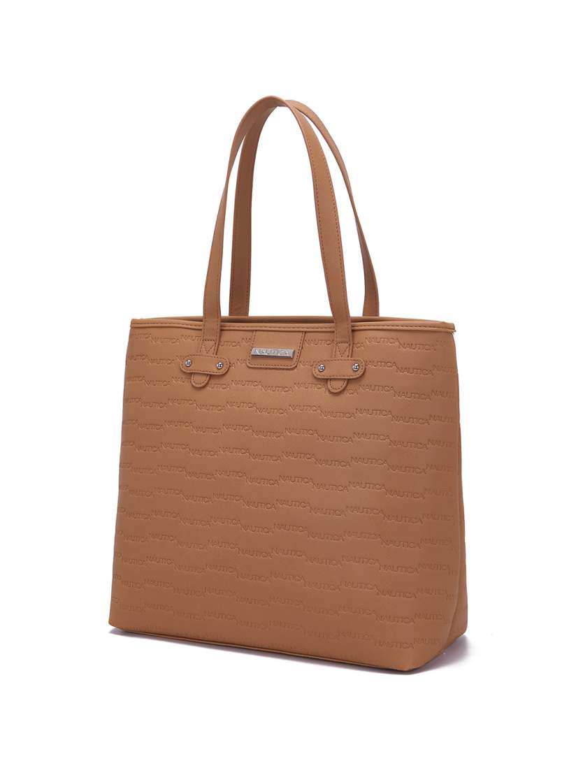Buy Nautica Textured Shopper Tote Bag Handbags for Women 25646402 Myntra